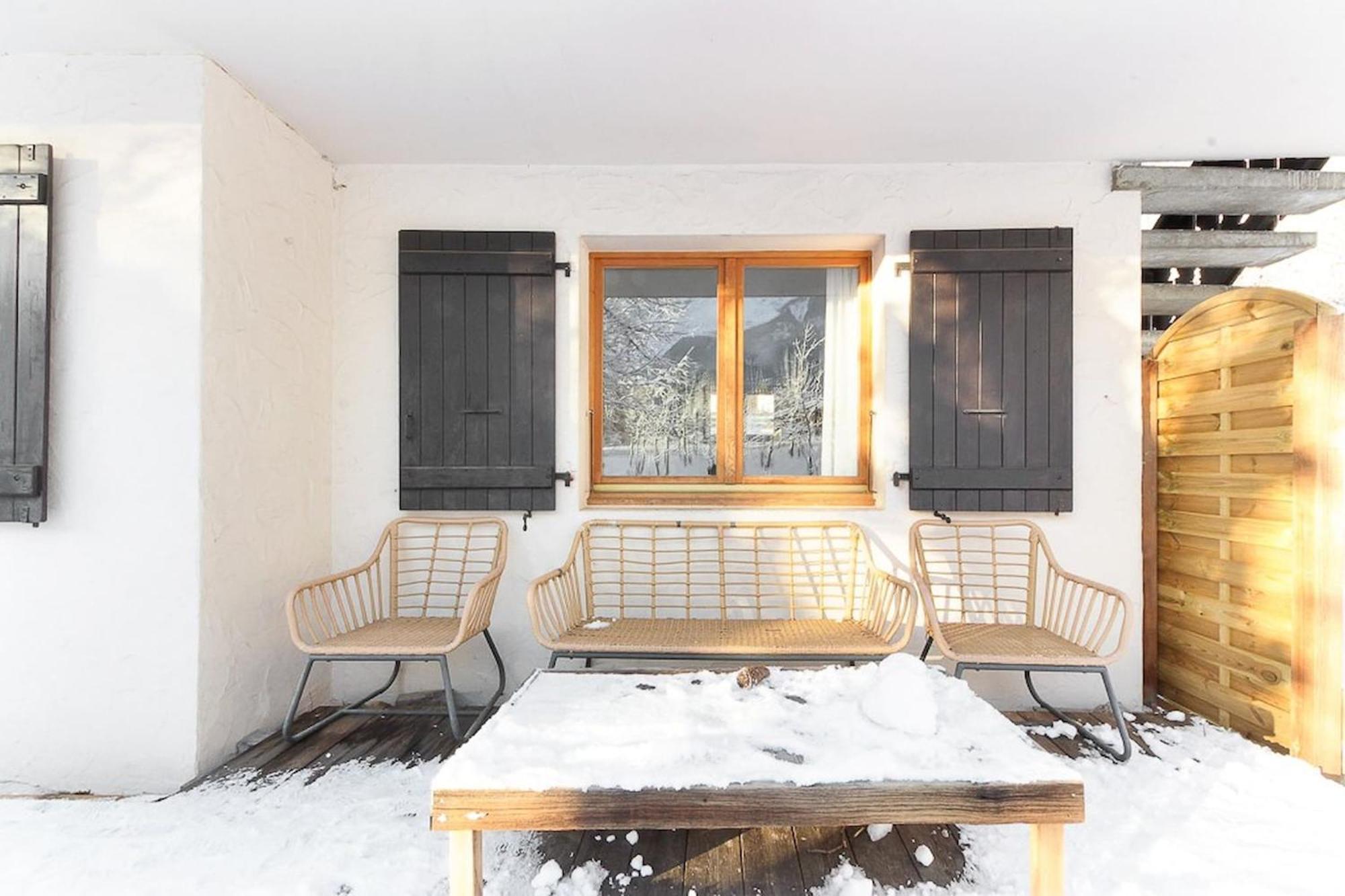 Апартаменты Violette De Cham - Jardin Prive - Vue Mont Blanc Шамони Экстерьер фото
