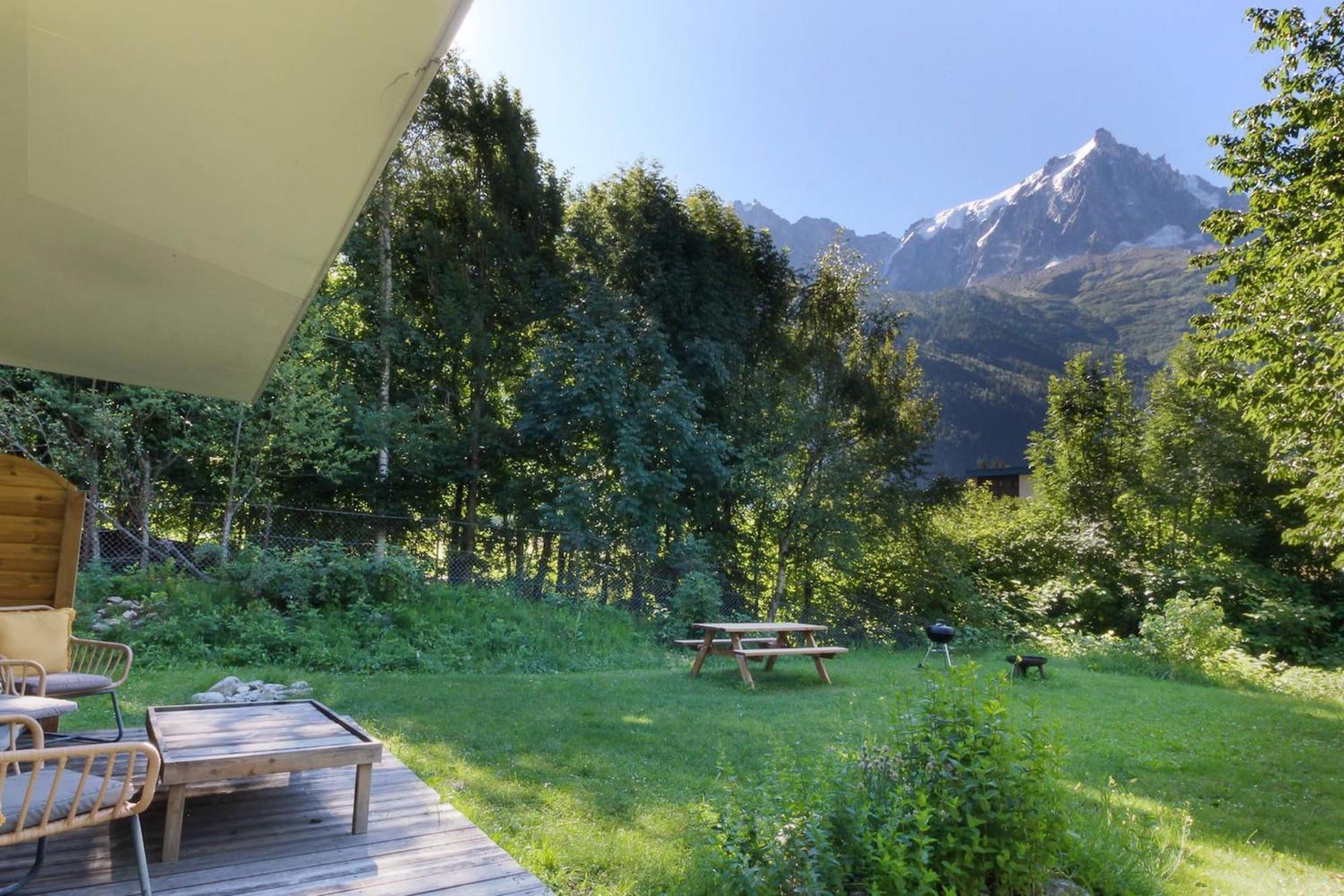 Апартаменты Violette De Cham - Jardin Prive - Vue Mont Blanc Шамони Экстерьер фото